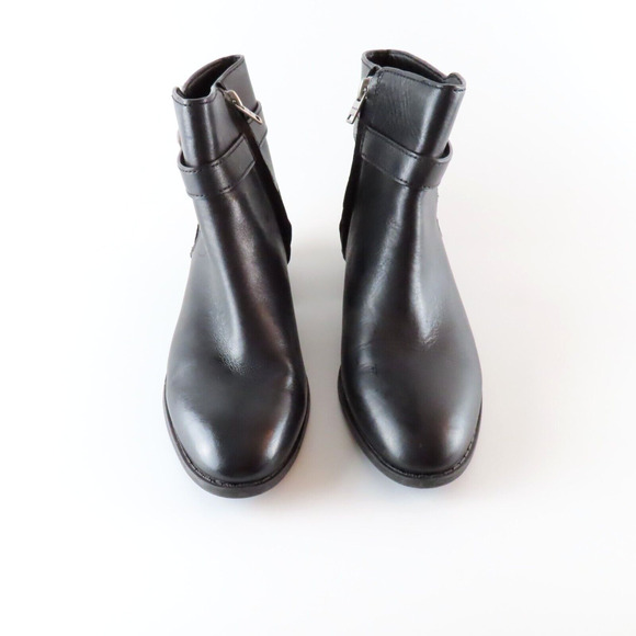 Coach Dylan Booties Boots Womens 6 Black Leather Ankle Preppy Equestrian Classic - Picture 8 of 8